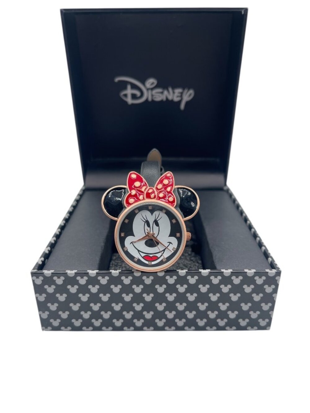 Disney Minnie Mouse Women's Watch with Red Polka Dot Bow - New in Box
